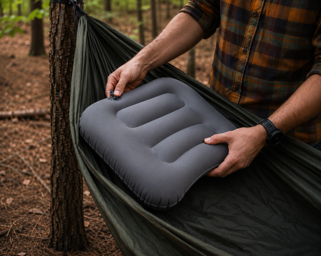 Oreiller Halo™ — Oreiller de voyage gonflable