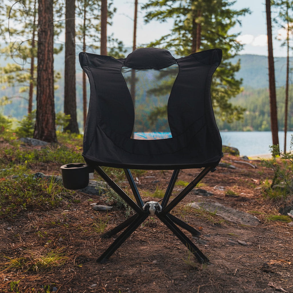 Chaise Altura™ — Chaise lounge extérieure en forêt au bord d'un lac Solea